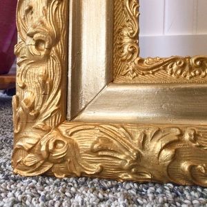 Antique Gold Picture Frame Fits 16x20 Wood Gesso 16 x 20 Ornate Large